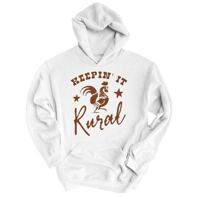 Keepin' it Rural Graphic Hoodie - White