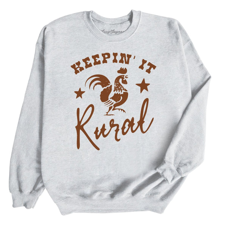 Keepin' it Rural Graphic Sweatshirt - Ash