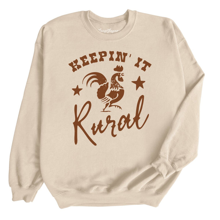 Keepin' it Rural Graphic Sweatshirt - Sand