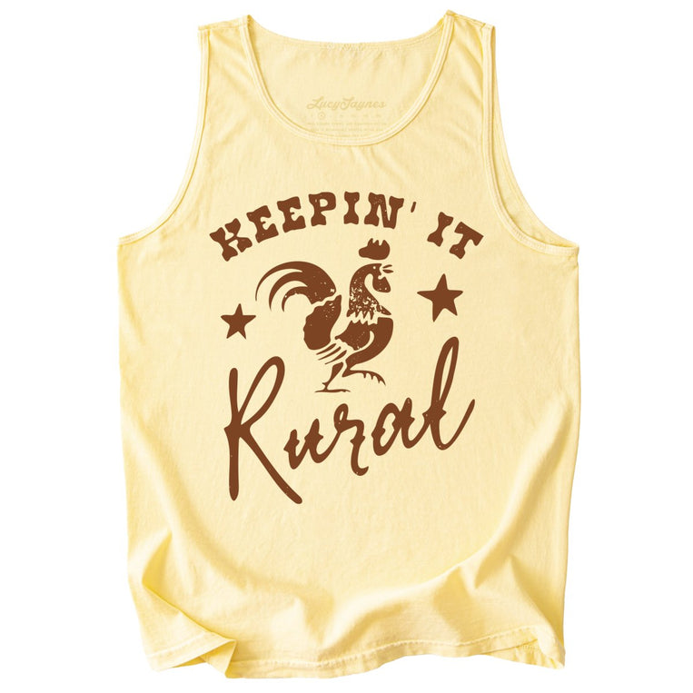 Keepin' it Rural Comfort Colors Graphic Tank Top