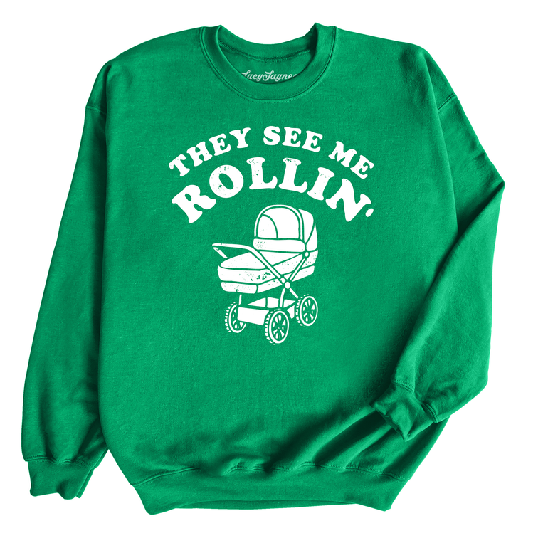 They See Me Rollin' Graphic Sweatshirt