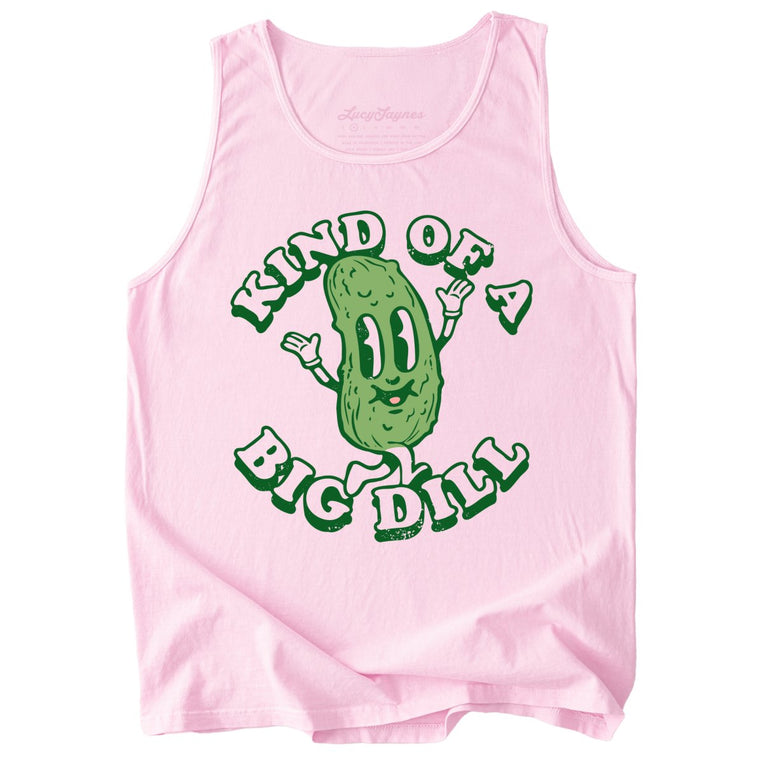 Kind Of A Big Dill Comfort Colors Graphic Tank Top - Blossom