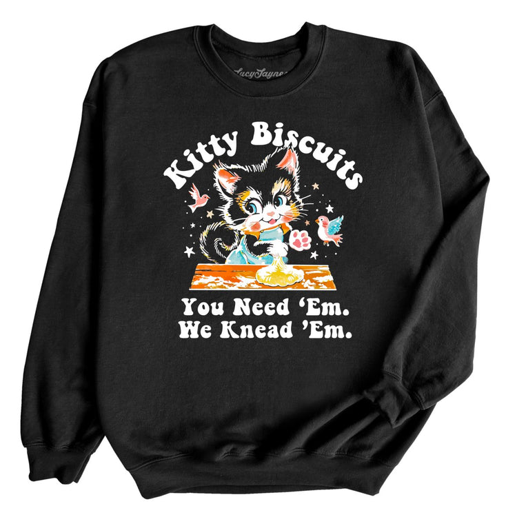 Kitty Biscuits Graphic Sweatshirt - Black