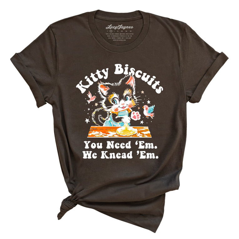Kitty Biscuits Graphic Tee - Brown