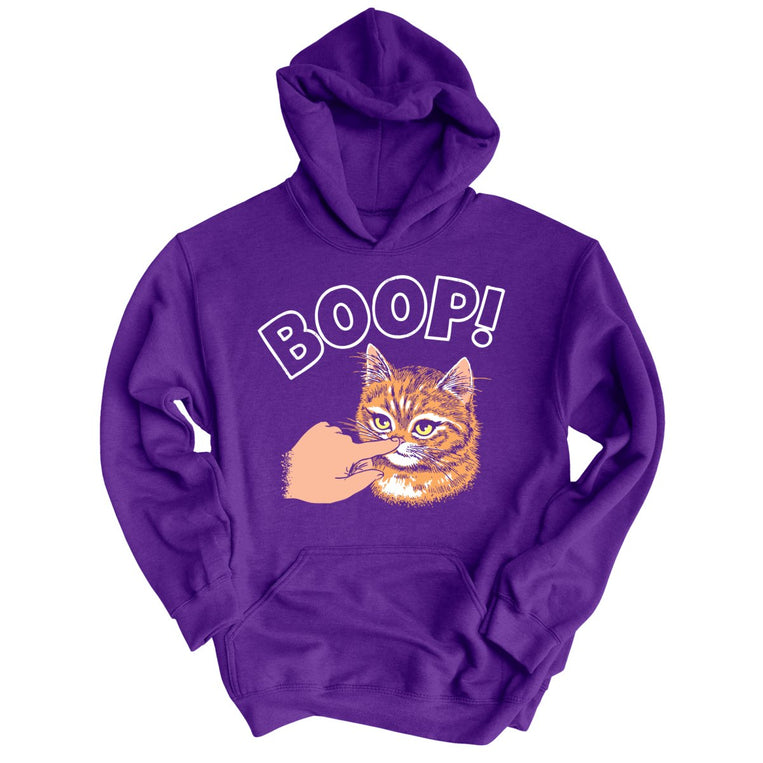 Kitty Boop Graphic Hoodie - Purple