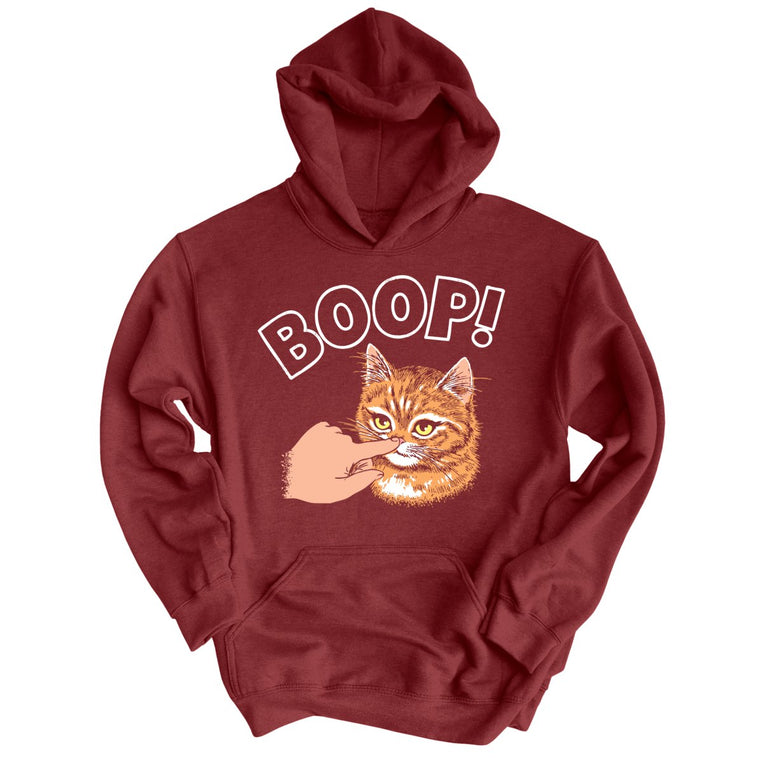 Kitty Boop Graphic Hoodie - Maroon