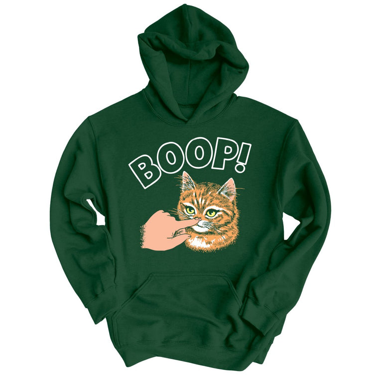 Kitty Boop Graphic Hoodie - Forest Green