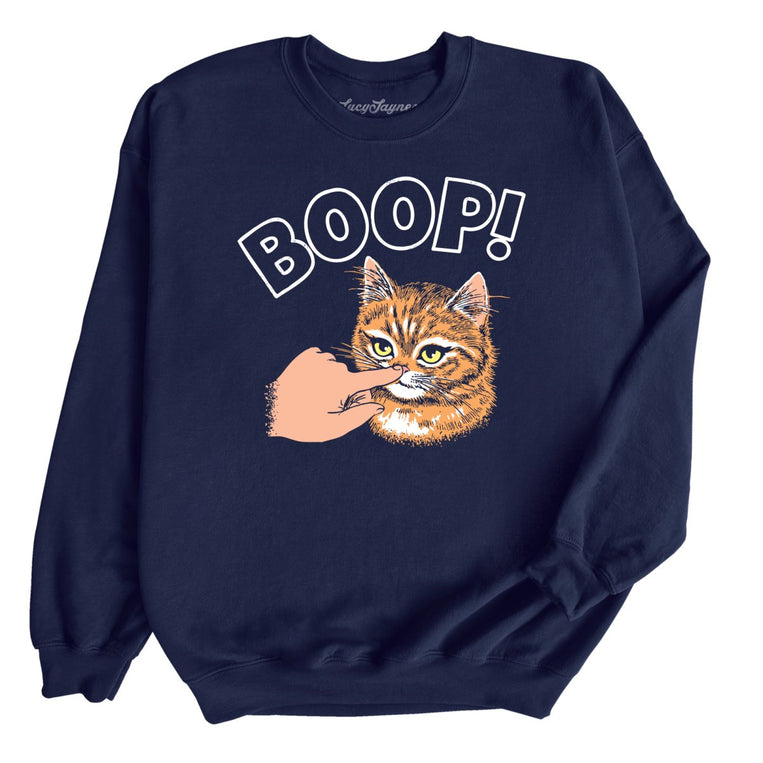 Kitty Boop Graphic Sweatshirt - Navy