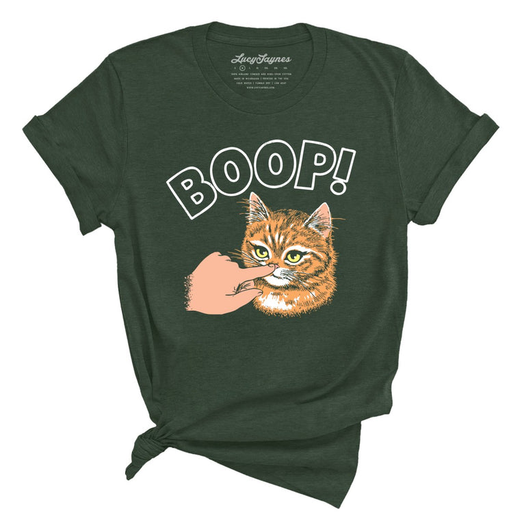 Kitty Boop Graphic Tee - Heather Forest