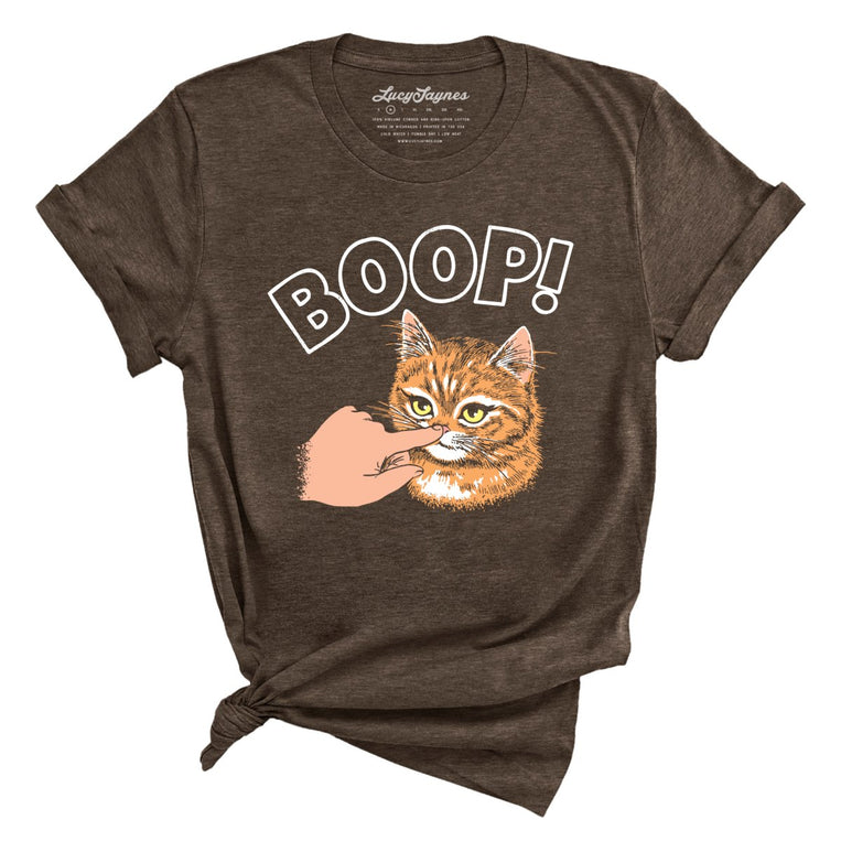 Kitty Boop Graphic Tee - Heather Brown