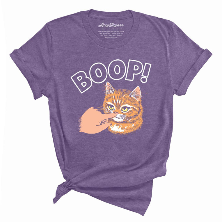 Kitty Boop Graphic Tee - Heather Purple