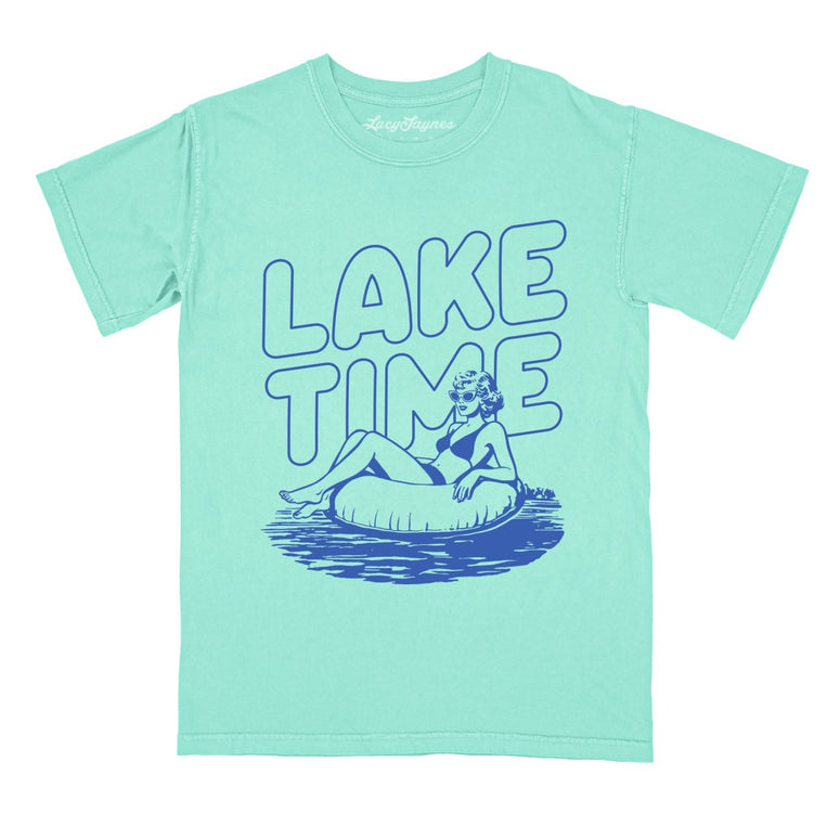 Lake Time Comfort Colors Graphic Tee - Island Reef