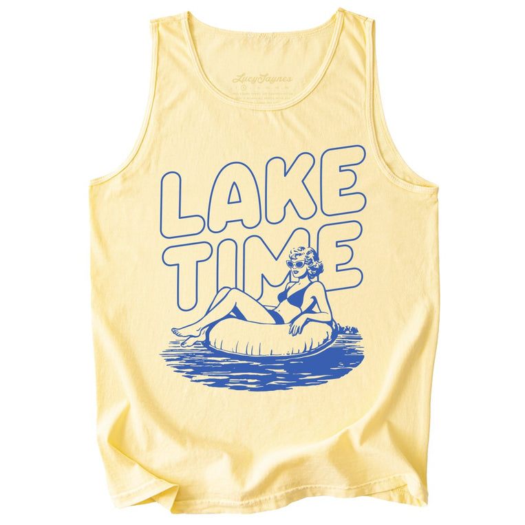 Lake Time Comfort Colors Graphic Tank Top
