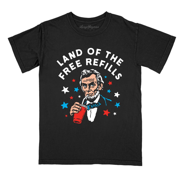 Land Of The Free Refills Comfort Colors Graphic Tee
