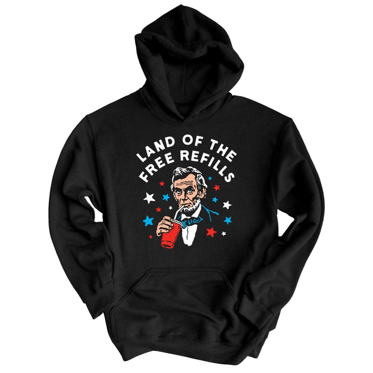 Land Of The Free Refills Graphic Hoodie