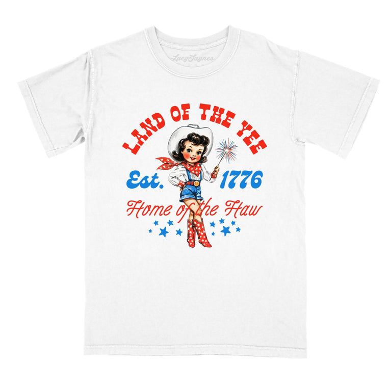 Land Of The Yee Home Of The Haw Comfort Colors Graphic Tee