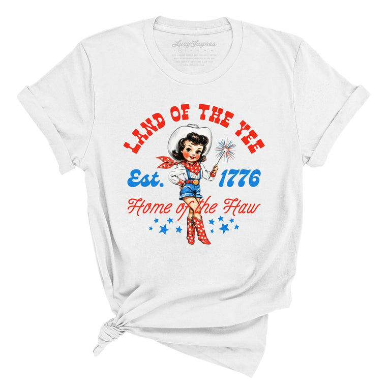 Land Of The Yee Home Of The Haw Graphic Tee