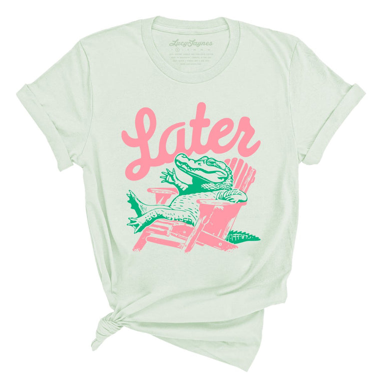 Later Alligator Graphic Tee - Citron