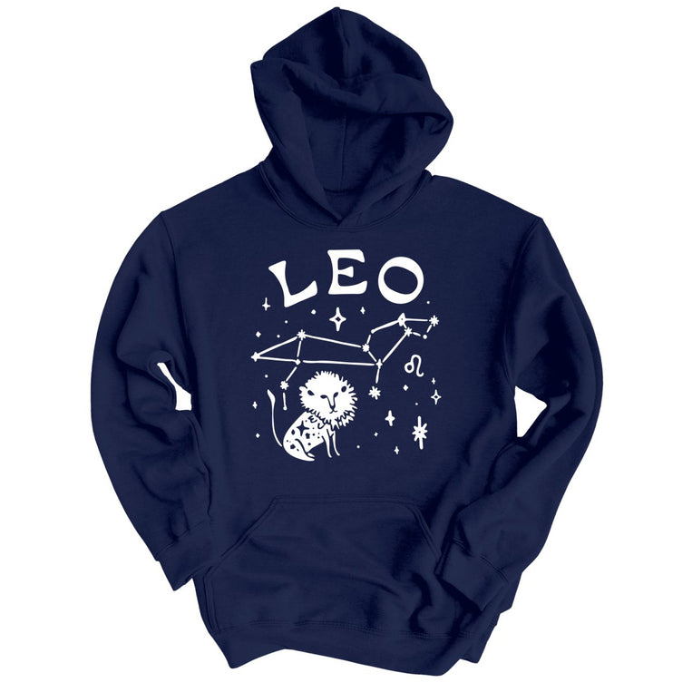Leo Graphic Hoodie - Navy