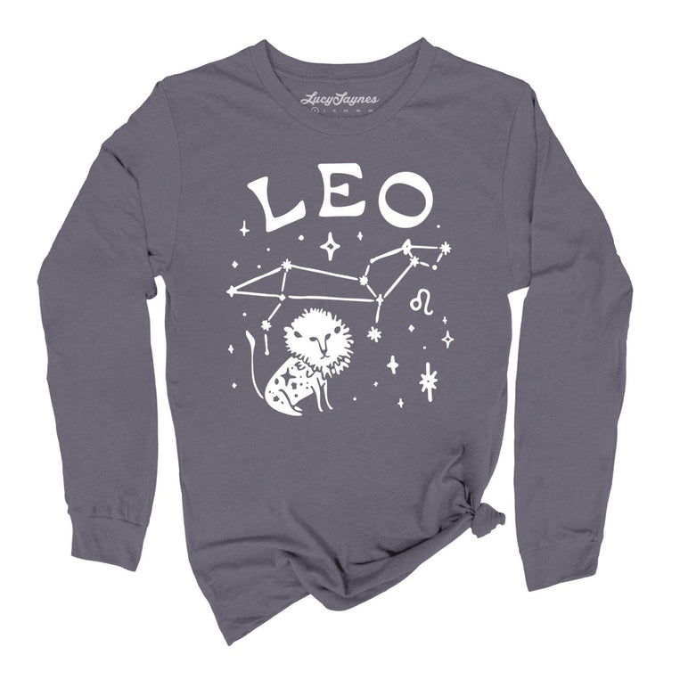 Leo Graphic Long Sleeve Tee - Storm