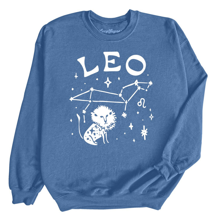 Leo Graphic Sweatshirt - Indigo Blue