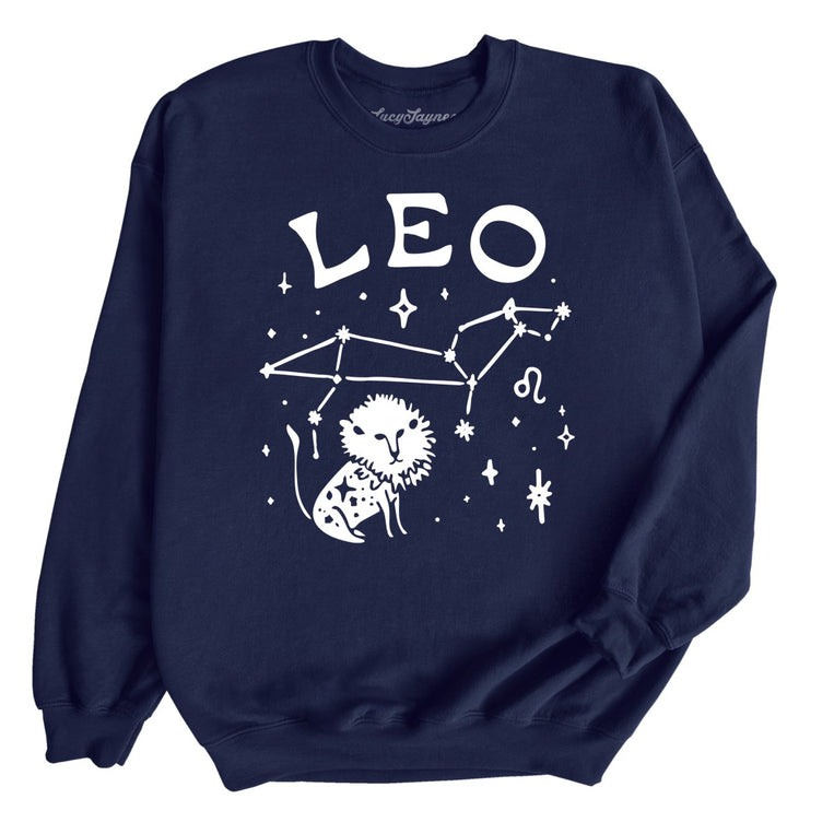 Leo Graphic Sweatshirt - Navy