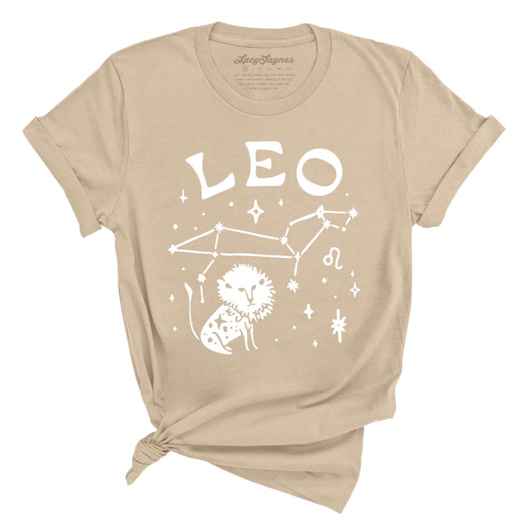 Leo Graphic Tee - Tan