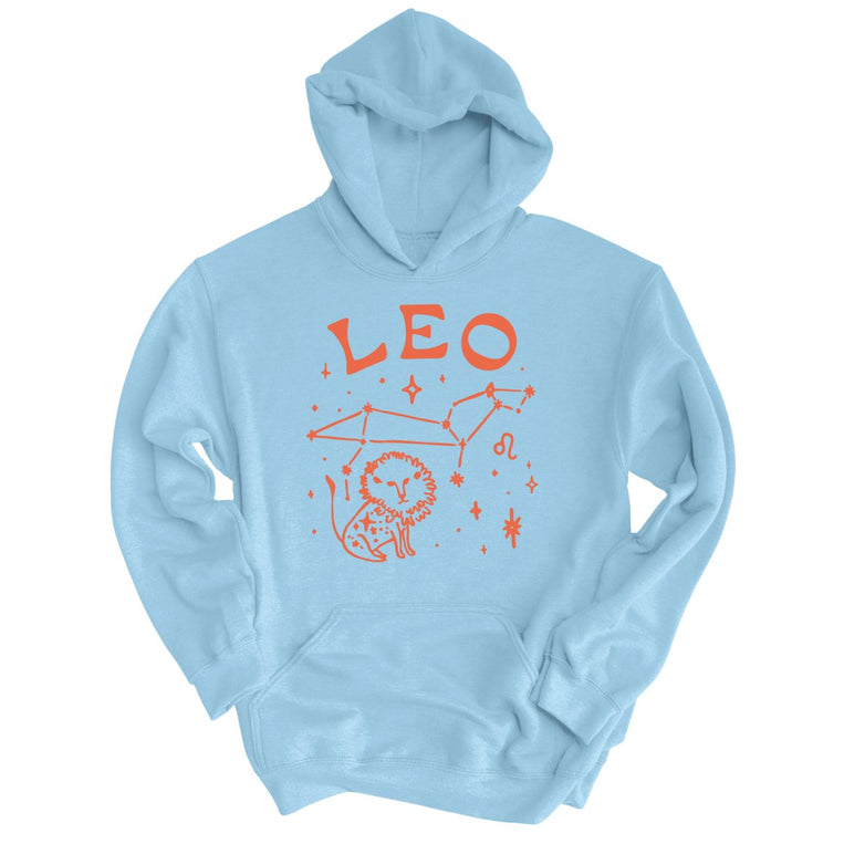 Leo Graphic Hoodie - Light Blue