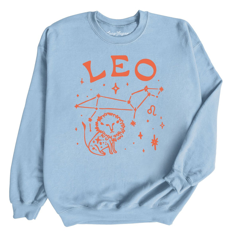 Leo Graphic Sweatshirt - Light Blue