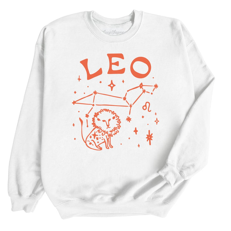 Leo Graphic Sweatshirt - White