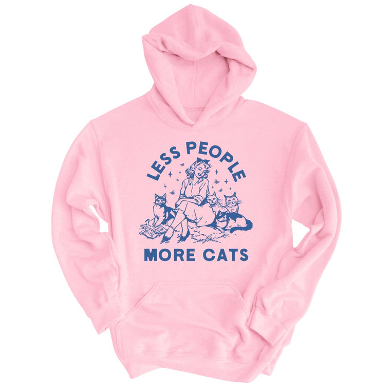Less People More Cats Graphic Hoodie