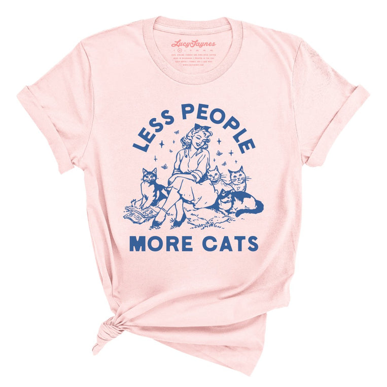 Less People More Cats Graphic Tee