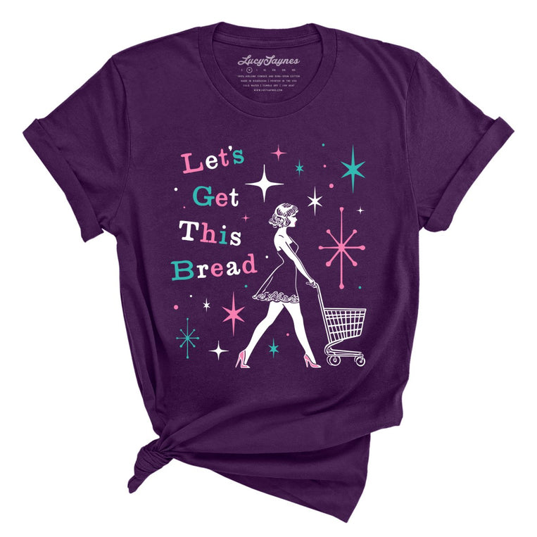 Let's Get This Bread Graphic Tee - Purple
