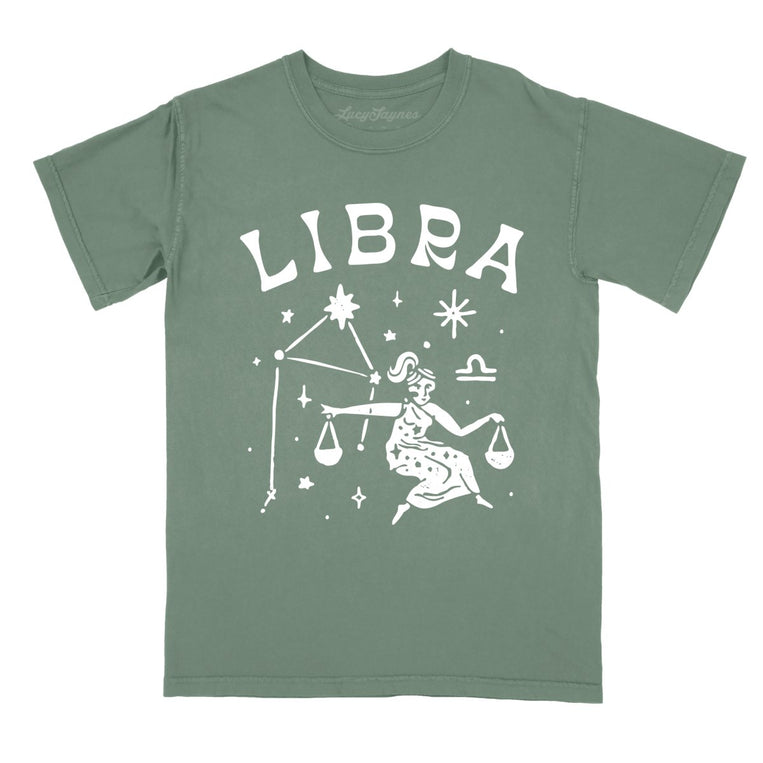 Libra Comfort Colors Graphic Tee - Moss