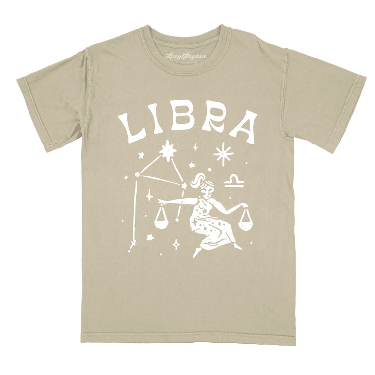 Libra Comfort Colors Graphic Tee - Khaki