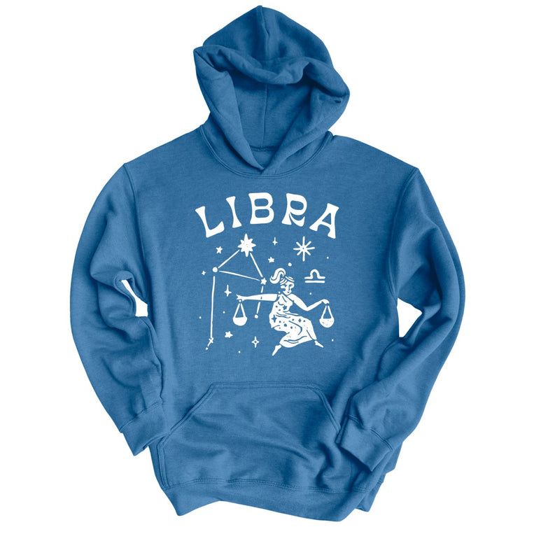 Libra Graphic Hoodie - Indigo Blue
