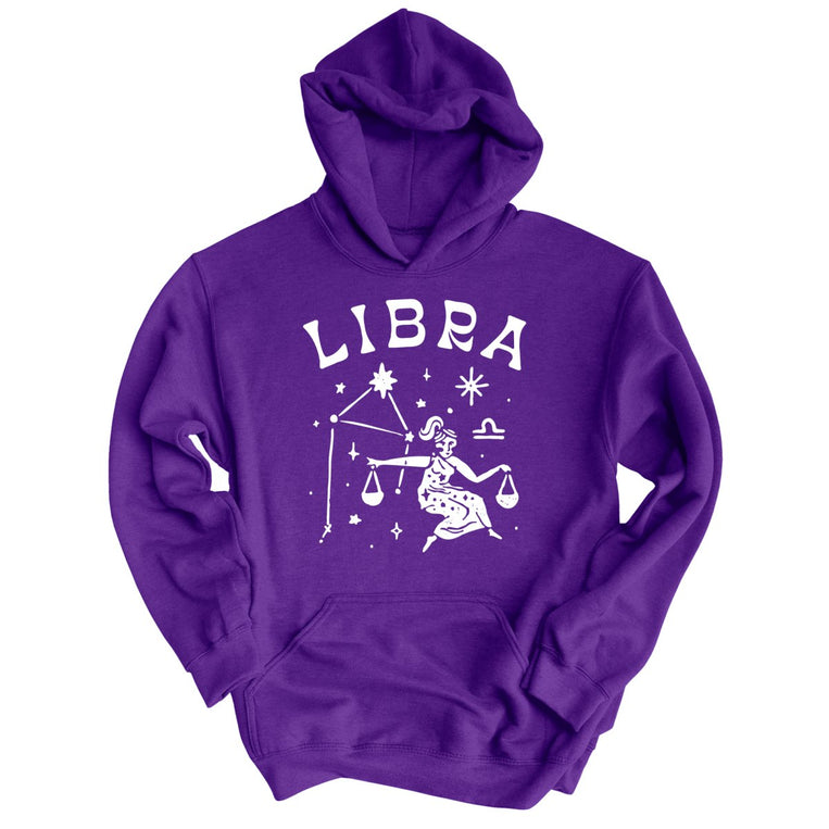 Libra Graphic Hoodie - Purple