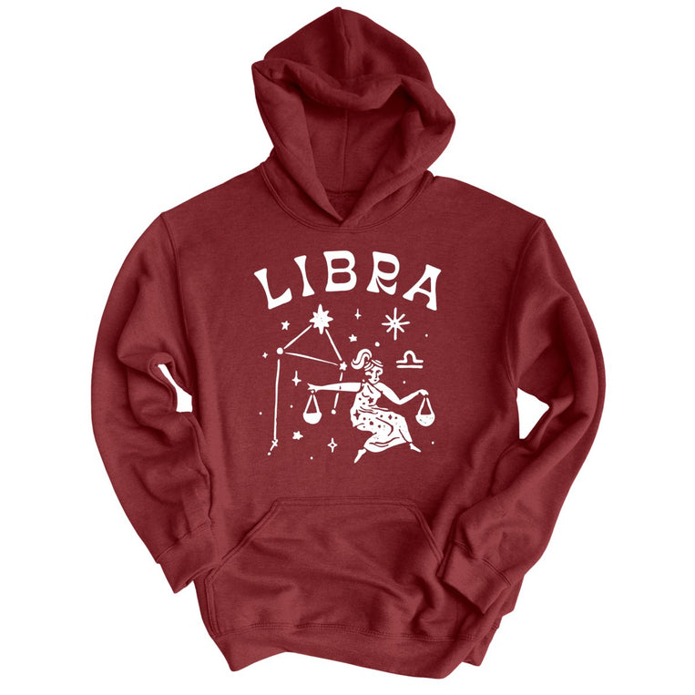 Libra Graphic Hoodie - Maroon