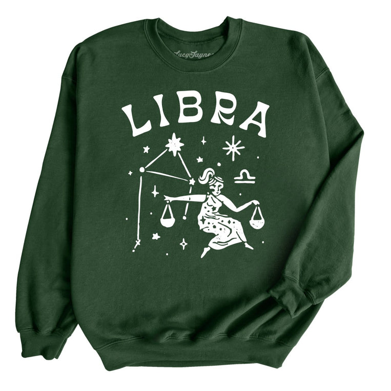 Libra Graphic Sweatshirt - Forest Green