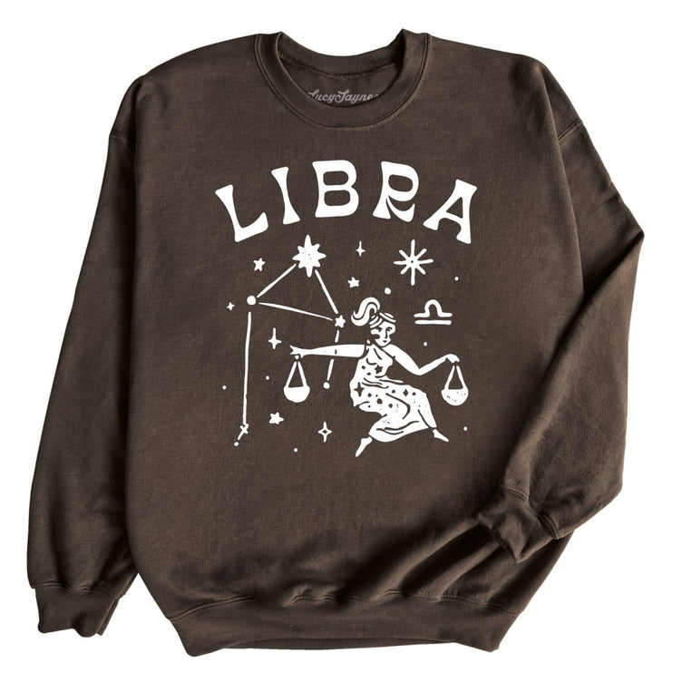 Libra Graphic Sweatshirt - Dark Chocolate