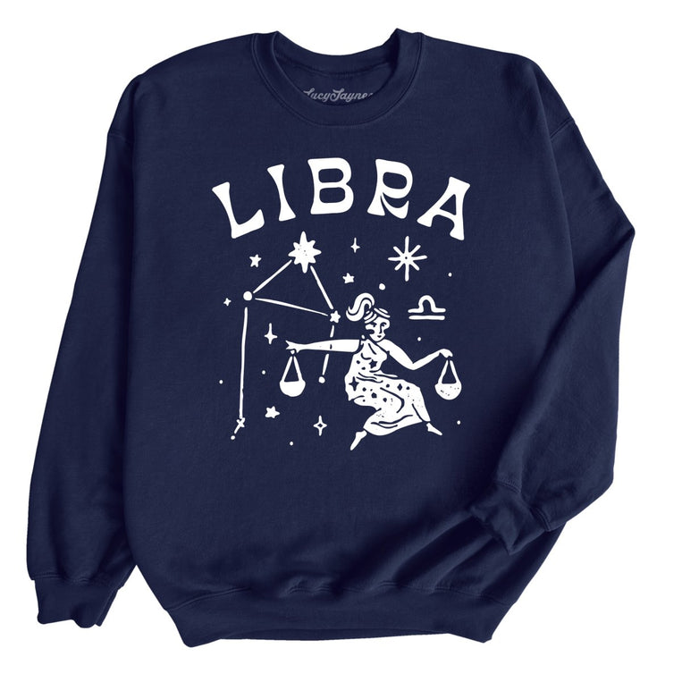 Libra Graphic Sweatshirt - Navy