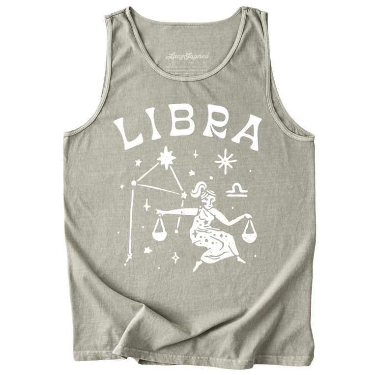 Libra Comfort Colors Graphic Tank Top - Sandstone