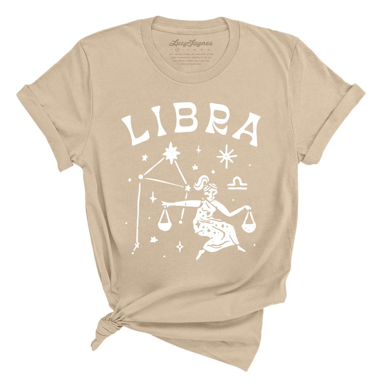 Libra Graphic Tee - Tan