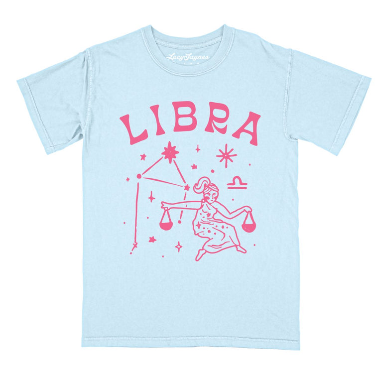 Libra Comfort Colors Graphic Tee - Chambray