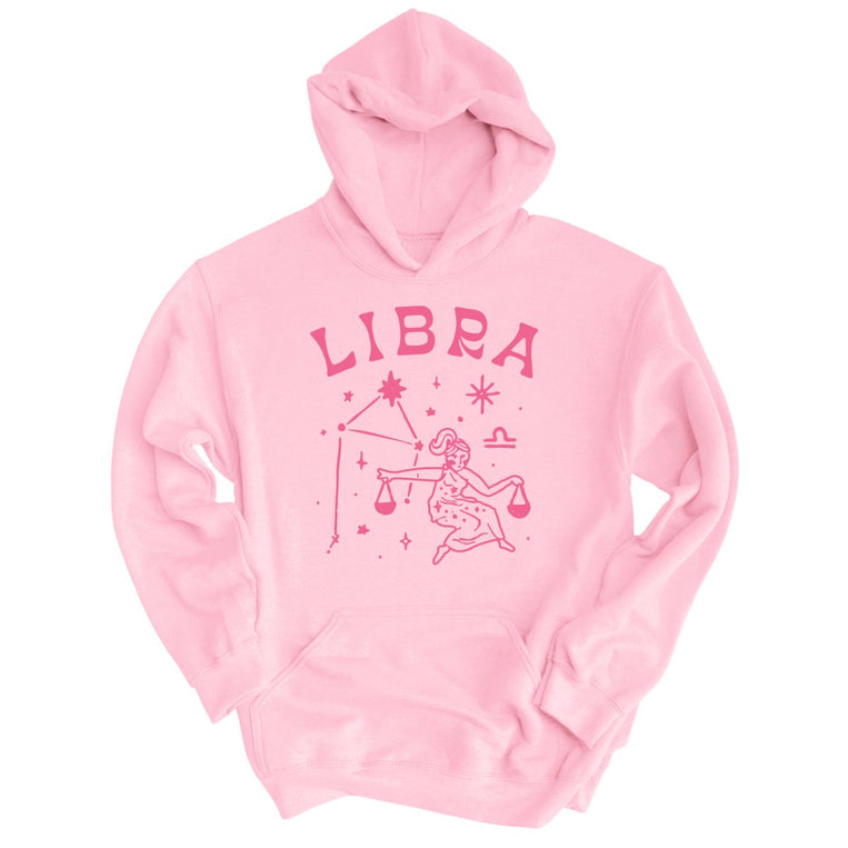 Libra Graphic Hoodie - Light Pink