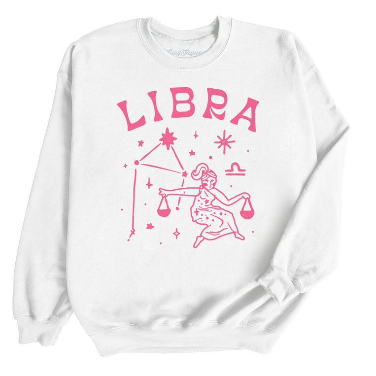 Libra Graphic Sweatshirt - White