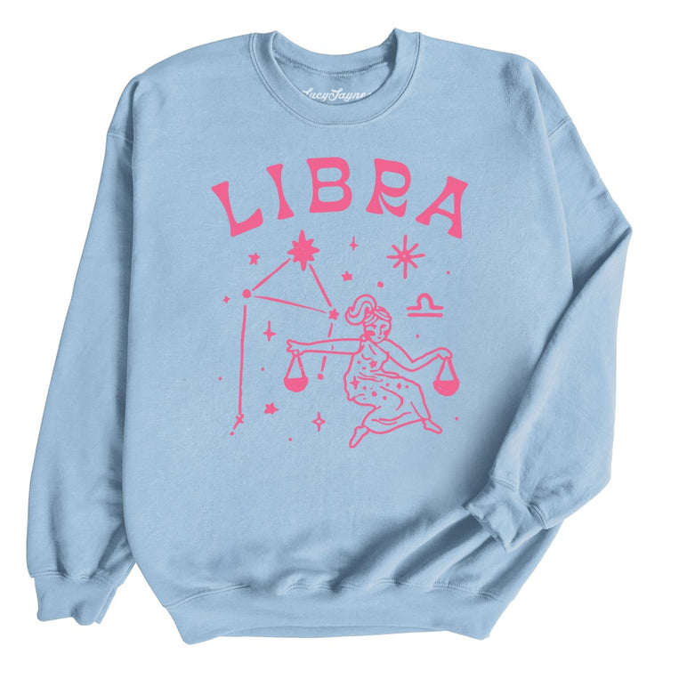 Libra Graphic Sweatshirt - Light Blue