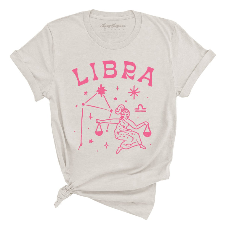 Libra Graphic Tee - Heather Dust