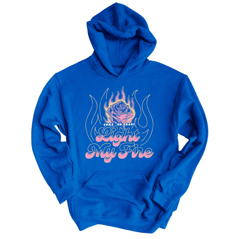 Light My Fire Graphic Hoodie - Royal