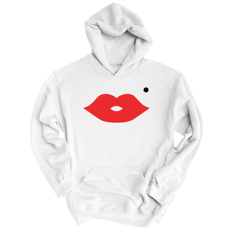 Lips Graphic Hoodie - White